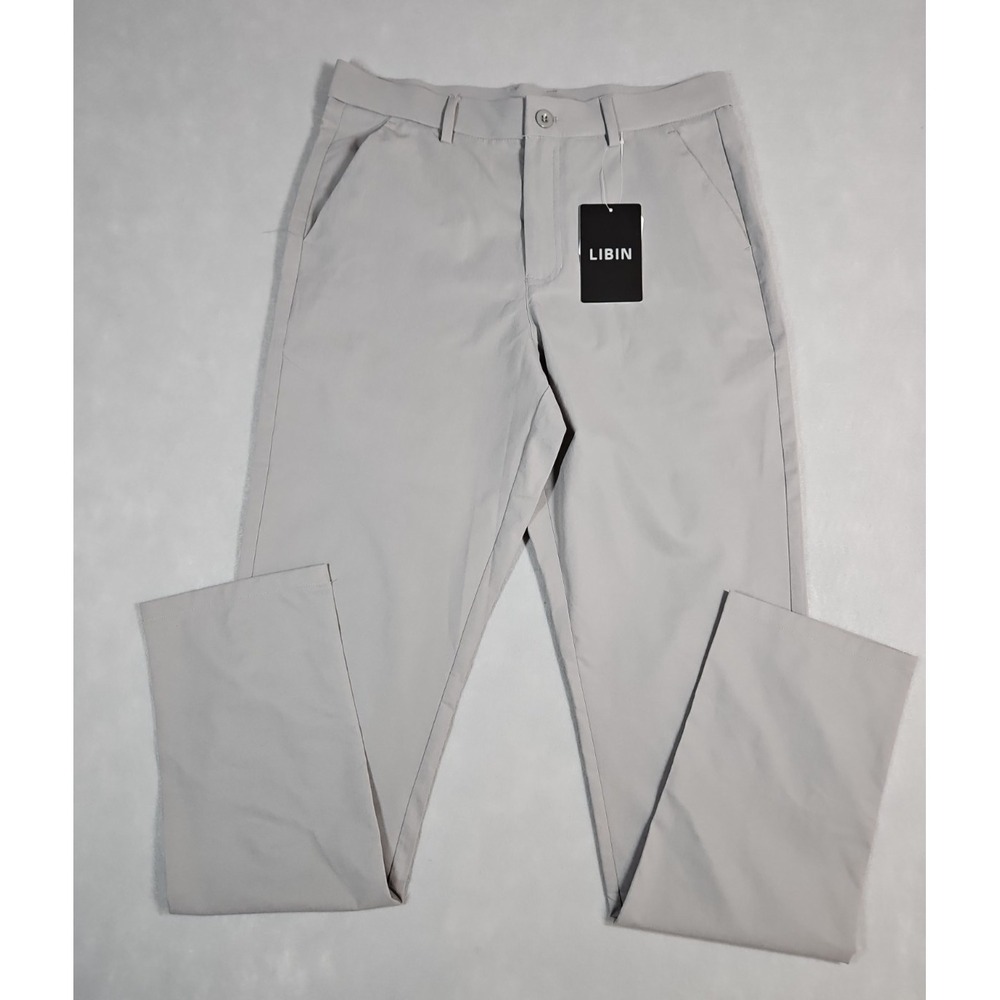 Libin Mens Gray Performance Tapered Leg Outdoor Golf Pants Size 30 x 32 NWT